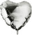 Qualatex Foil Balloon 012659 Heart - Silver, 36",