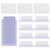 Favide 60 Sets Insertable Plastic Tabs Hanging Folder Tabs for Quick Identification of Hanging Files, Easy to Read, 2 Inch Hanging File Inserts