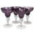 Artland 50939B Iris Margarita Glass 8 oz Plum