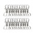 Wadoy D-Ring Lobster Clasp Claw Swivel Snap Hooks Lanyard Snap Hook for Jewelry Making Lobster Claw Clasp Key Chain (20PCS)