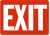 SmartSign "Exit" Sign | 7" x 10" Plastic