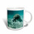 3dRose mug_50222_2"Manatee Underwater" Ceramic Mug, 15 oz, Multicolor