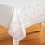 Creative Converting 720074 Chevron & Polka Dots Celebrations Plastic Tablecover, 54 by 108", Classic Pink