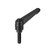 uxcell M8 x 25mm Handle Adjustable Clamping Lever Thread Push Button Ratchet Male Threaded Stud