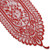 Juvale 13x72 Inch Lace Table Cloth Runner - Red