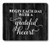 Knseva Inspirational Quote Rustic Black Wood Mouse Pad, Begin Each Day with a Grateful Heart, Positive Motivational Quotes White Black Mouse Pads