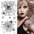 Supperb Temporary Tattoos - Horror Cobweb Spider Web II Halloween Tattoos