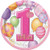Pink 1st Birthday Dessert Plates, 8ct