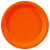 Creative Converting 233982 Sunkissed Orange- Orange Dessert Plates- 24 count