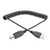 Tripp Lite 10 ft. Hi-Speed USB 2.0 to USB-B Cable (M/M), Coiled, USB Type-A to Type-B (U022-010-COIL)
