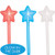 Party Star Glow Wands, 3 Ct.