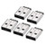 uxcell PCB USB Connector Type-A 2.0 Male Jack 180 Degree SMT SMD 5Pcs