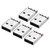 uxcell PCB USB Connector A Type 2.0 Male Jack 180 Degree Sinking Plate 5Pcs
