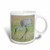 3dRose 209834_2 Tufted Titmouse In Blue Atlas Cedar In Winter, Marion Co Il Mug, 15 oz, White
