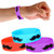 Toy Cubby Colorful Jumbo Rubber Bracelet Mustache - 12 Pcs