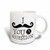 3dRose 186729_1 I Mustache You A Question Retro Ceramic Mug, 11 oz, White