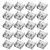 uxcell PCB USB Connector 2.0 A Type 4P Female Jack Sinking Plate 90 Degree Flat Mouth 20Pcs