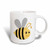 3dRose 224192_1 Cute Cartoon Ladybug Mug, 11 oz, White