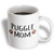 3dRose Puggle Dog Mom, Doggie by Breed, Muddy Brown Paw Prints, Ceramic Mug, 11-Oz