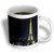 3dRose Eiffel Tower Lit at Night Ceramic Mug, 11-Ounce