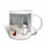 3dRose Cardinal and Snowman in Winter Ceramic Mug, 11-Ounce