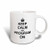 3dRose mug_157757_1 Keep Calm and Program on Carry on Programming Coding Programmer Job Gifts Fun Funny Humor Ceramic Mug, 11-Ounce