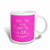 3dRose 219854_1"Does This"Does This Ring Make Me Look Engaged Grey And White" Ceramic Mug 11 oz Pink