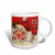 3dRose mug_29056_1 Santa and The Candy Cane Ceramic Mug, 11-Ounce