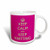 3dRose 159614_1 Calm and Keep Knitting Mug, 11 oz, Ceramic