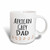 3dRose 154011_1 African Grey Parrot Dad Mug, 11 oz,