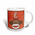 3dRose mug_102808_1 Cute Sock Monkey Girl Initial Letter E Ceramic Mug, 11-Ounce