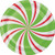 Creative Converting 8-Count Sturdy Style Dessert/Small Paper Plates, Peppermint Party