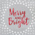 Creative Converting 16-Count Lunch Paper Napkins, Holiday Sparkle and Shine Silver