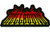 Hellbound Fire Flames Biker Iron on Embroidered Patch AKPT384