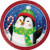Creative Converting 8-Count Sturdy Style Dessert/Small Paper Plates, Winter Fun