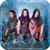 Descendants 3-9" Square Plates, 8 per pack