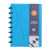 Eagle Discbound Notebook, Customizable Notebook, Junior Size, Poly Cover, 60 Sheets Ruled/Lined Pages (Blue)