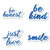Just Love Be Kinda Smile Be Honest Sticker Pack Inspirational Blue Stars Stickers - 4 Pack - Laptop Stickers - for Laptop, Phone, Tablet Vinyl Decal Sticker (4 Pack) S211219