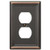Duplex Wall Switch Plate Outlet Cover - Oil Rubbed Bronze