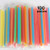 SBYURE Jumbo Drinking Straws Individually Wrapped,100 Pack 9 Inch Long Extra Wide Smoothie 0.45" Assorted Bright Color Disposable Boba Bubble Tea,Milkshakes Slushies Straws
