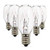 25 Watt Salt Lamp Bulbs E12 Socket Incandescent Bulbs Himalayan Salt Lamp Replacement Bulbs 5 Pack(salt lamp bulbs)