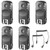 Neewer 5-Pack 2.4GHz 7-Channel Wireless Remote Flash Trigger Transceivers with C1 and C3 Shutter Cable for Canon 1D Mark II III IV 5D Mark II III IV 1100D 1000D 700D 650D 600D 500D 450D 100D 60D