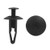 uxcell 100Pcs Black Plastic Rivets Fastener Retainer Push Type Clips 7mm for Car