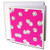 Pink and White Dice Print - Greeting Card, 6 x 6 inches, single (gc_35486_5)