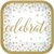 amscan 741926 Confetti Fun Square Plates 7 Multi