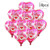 BinaryABC Mother's Day Balloons,Heart Foil Balloons,i Love You Balloons,Engagement Wedding Party Decorations,10Pcs