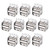 uxcell PCB USB Connector Type-A Dual Port Female Jack Horizontal 11.5mm Curled Edge 10pcs