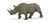 Papo Black Rhinoceros Toy Figure
