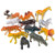 Rhode Island Novelty 12 Little Zoo Animals Toy Figure, 2.5 Inch