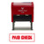 PAID CHECK Self-Inking Office Rubber Stamp (Red) - Medium